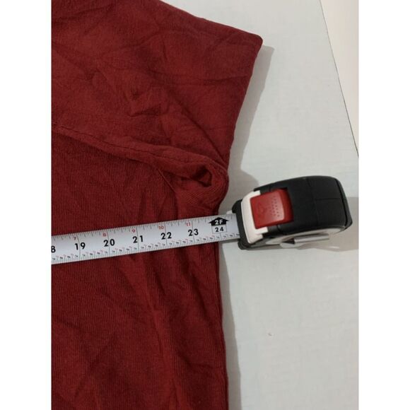 GANT 1/4 Zip Pullover Sweater Bright Red Cotton Size XL Leather Zip Mock Neck - Picture 7 of 11